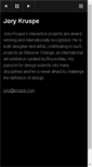 Mobile Screenshot of jory.kruspe.com